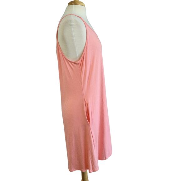Qearal A-line Knee Length Spaghetti Strap Pocket Slip Dress Size L NWT - Picture 4 of 16